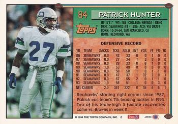 1994 Topps - Special Effects #84 Patrick Hunter Back
