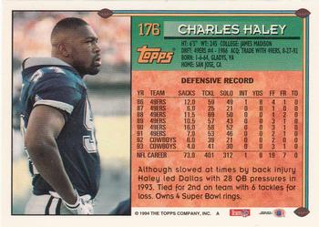 1994 Topps - Special Effects #176 Charles Haley Back