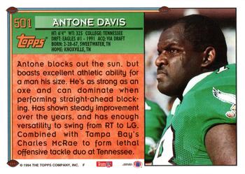1994 Topps - Special Effects #501 Antone Davis Back