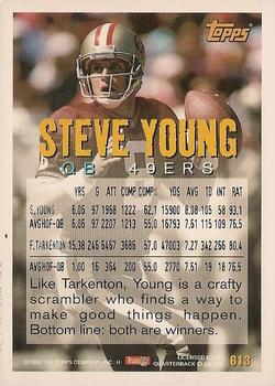 1994 Topps - Special Effects #613 Steve Young Back