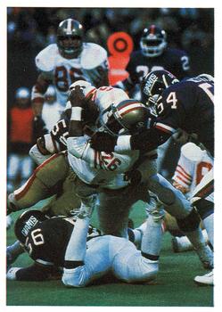 1986 Jeno's Pizza Rolls NFL Action Stickers #3 The Giants Do It with Defense Front