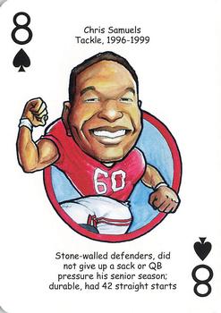 2007 Hero Decks Alabama Crimson Tide Football Heroes Playing Cards #8♠ Chris Samuels Front