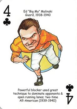 2007 Hero Decks Tennessee Volunteers Football Heroes Playing Cards #4♣ Ed Molinski Front