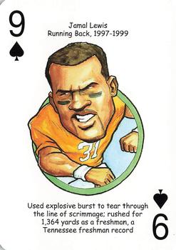 2007 Hero Decks Tennessee Volunteers Football Heroes Playing Cards #9♠ Jamal Lewis Front
