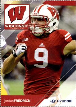 2015 Wisconsin Badgers Program Cards #NNO Jordan Fredrick Front