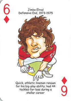 2009 Hero Decks Oklahoma Sooners Football Heroes Playing Cards #6♦ Jimbo Elrod Front