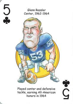 2018 Hero Decks Penn State Nittany Lions Football Heroes Playing Cards #5♣ Glenn Ressler Front