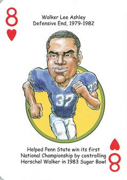 2018 Hero Decks Penn State Nittany Lions Football Heroes Playing Cards #8♥ Walker Lee Ashley Front
