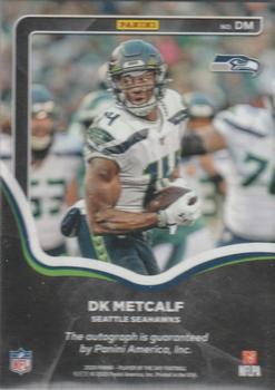 2020 Panini Player of the Day - Autographs #DM DK Metcalf Back