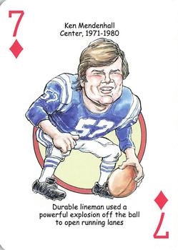 2013 Hero Decks Baltimore Colts & Ravens Football Heroes Playing Cards #7♦ Ken Mendenhall Front