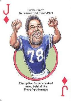 2013 Hero Decks Baltimore Colts & Ravens Football Heroes Playing Cards #J♦ Bubba Smith Front