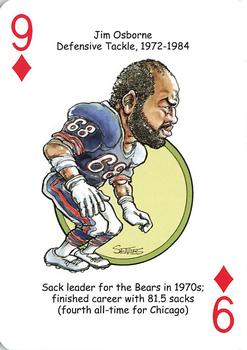 2019 Hero Decks Chicago Bears Football Heroes Playing Cards #9♦ Jim Osborne Front