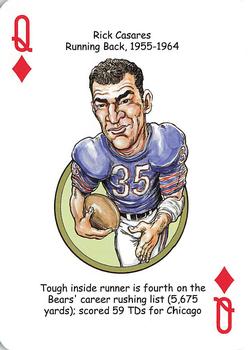 2019 Hero Decks Chicago Bears Football Heroes Playing Cards #Q♦ Rick Casares Front
