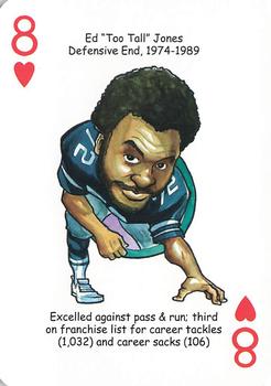 2012 Hero Decks Dallas Cowboys Football Heroes Playing Cards #8♥ Ed 