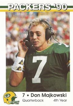 1990 Green Bay Packers Police - WIXK Radio New Richmond & New Richmond Police Department #20 Don Majkowski Front