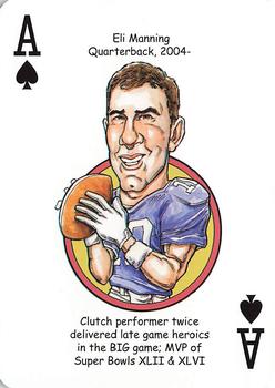 2018 Hero Decks New York Giants Football Heroes Playing Cards #A♠ Eli Manning Front