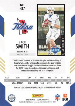 2021 Score #317 Zach Smith Back