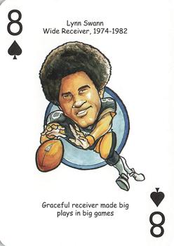 2008 Hero Decks Pittsburgh Steelers Football Heroes Playing Cards #8♠ Lynn Swann Front