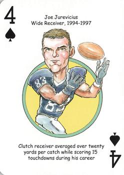 2008 Hero Decks Penn State Nittany Lions Football Heroes Playing Cards #4♠ Joe Jurevicius Front