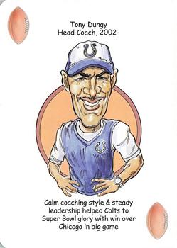 2007 Hero Decks Indianapolis Colts Football Heroes Playing Cards #NNO Tony Dungy Front