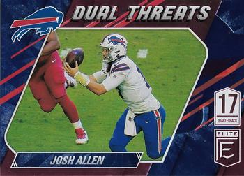 2021 Donruss Elite - Dual Threats Pink #DT2 Josh Allen Front