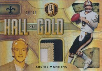 2021 Panini Gold Standard - Hall of Gold Threads Prime #HT-AM Archie Manning Front