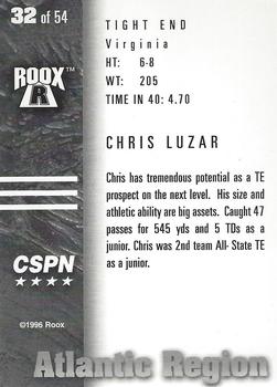 1996 Roox Prep Stars AT/EA/SE - Atlantic Region #32 Chris Luzar Back