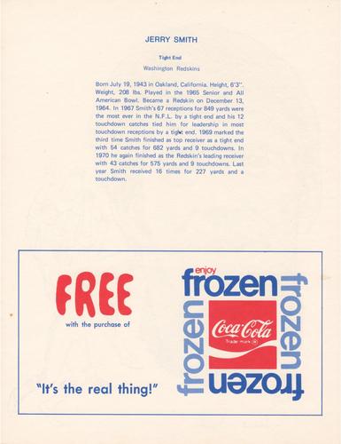 1972 Coca-Cola #NNO Jerry Smith Back