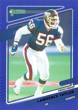 2021 Donruss - Press Proof Blue #83 Lawrence Taylor Front