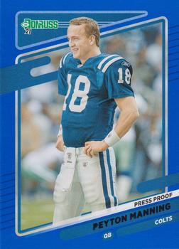 2021 Donruss - Press Proof Blue #148 Peyton Manning Front
