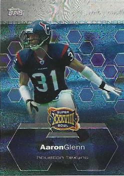 2004 Fleer/Playoff/Topps/Upper Deck Houston Texans Super Bowl XXXVIII Promos #1 Aaron Glenn Front