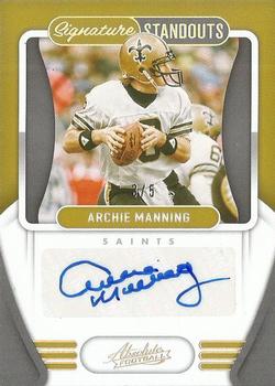 2021 Panini Absolute - Signature Standouts Holo Silver #SS4 Archie Manning Front