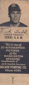 1951 Arcade Pontiac Washington Redskins #NNO Dick Todd Front