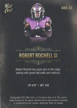 2021 Wild Card Matte #MBC-61 Robert Rochell Back