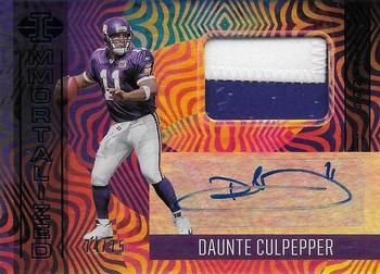 2021 Panini Illusions - Immortalized Jersey Autographs Blue #IJ-DC Daunte Culpepper Front