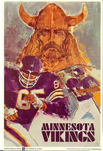 1968 Fleer Big Signs #NNO Minnesota Vikings Front