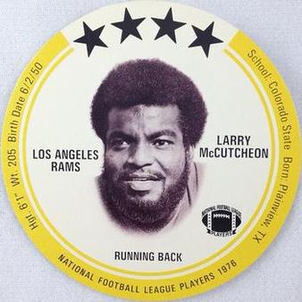 1976 Saga Discs #NNO Larry McCutcheon Front