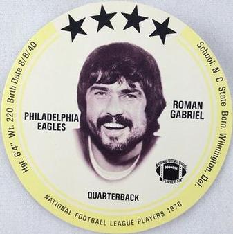 1976 Saga Discs #NNO Roman Gabriel Front
