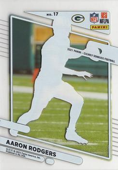2021 Clearly Donruss #17 Aaron Rodgers Back