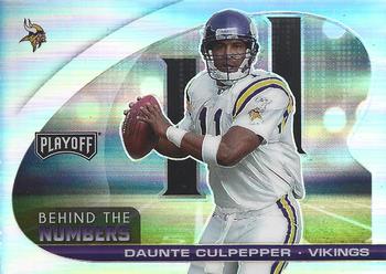 2021 Panini Playoff - Behind the Numbers Silver #BTN-DCU Daunte Culpepper Front