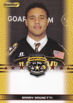 2010 Razor US Army All-American Bowl - SGA Samples #NNO Barry Brunetti Front