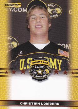 2010 Razor US Army All-American Bowl - SGA Samples #NNO Christian Lombard Front