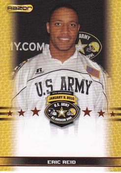 2010 Razor US Army All-American Bowl - SGA Samples #NNO Eric Reid Front