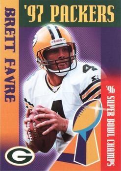 1997 Green Bay Packers Police - Copps Food Center and Manitowoc Police Department #4 Brett Favre Front