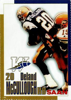 1999 Gametime Magazine Saan Winnipeg Blue Bombers #NNO Deland McCullough Front