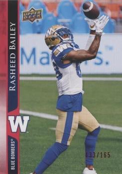 2021 Upper Deck CFL - Red #63 Rasheed Bailey Front
