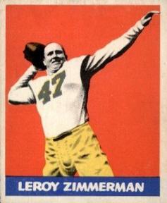 1948 Leaf #32 Leroy Zimmerman Front