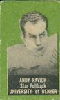 1950 Topps Felt Backs #NNO Andy Pavich Front