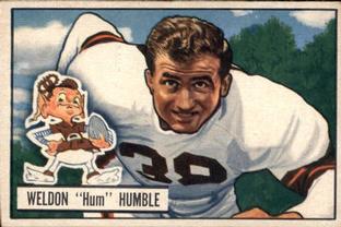 1951 Bowman #1 Weldon Humble Front