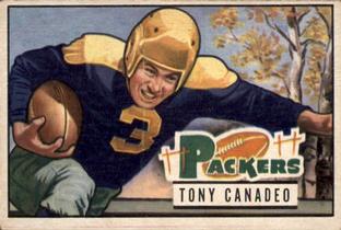 1951 Bowman #90 Tony Canadeo Front